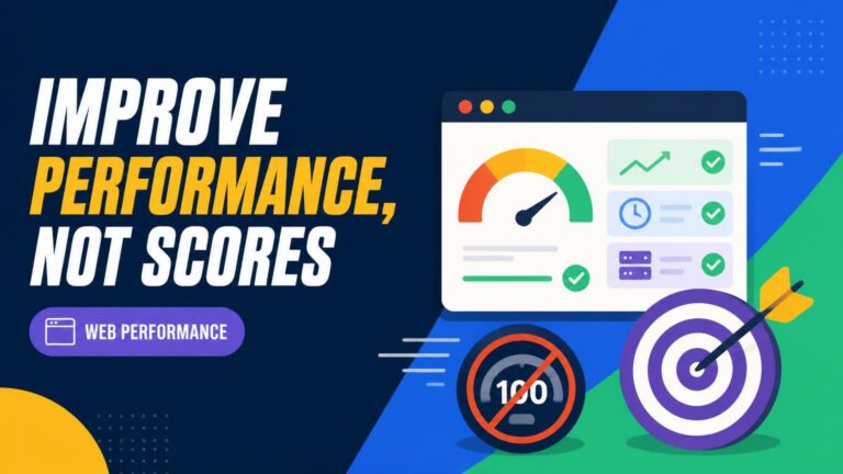 How to Improve Website Performance Without Chasing Every Score